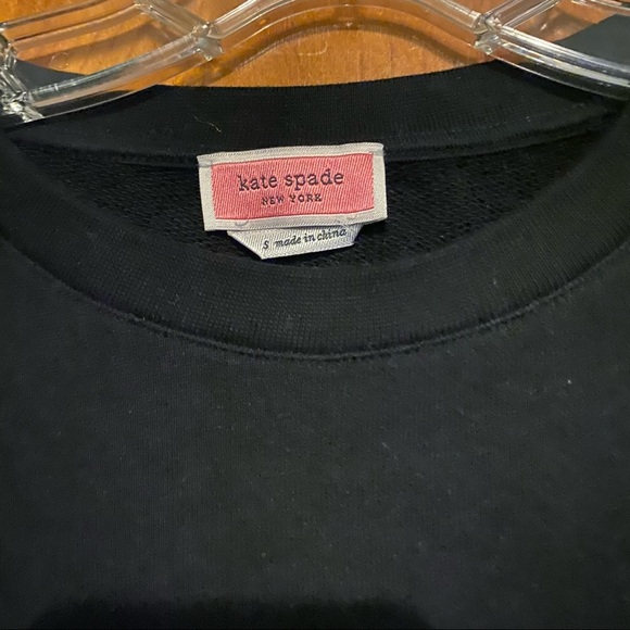Kate Spade New York Women's Black Nouveau York Sweatshirt Pullover Size Small - Picture 3 of 4